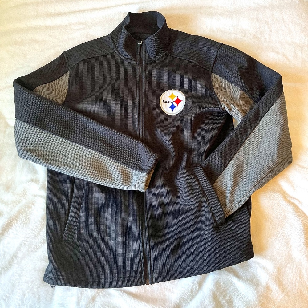 Men's NFL Steelers Zip Up Size Large